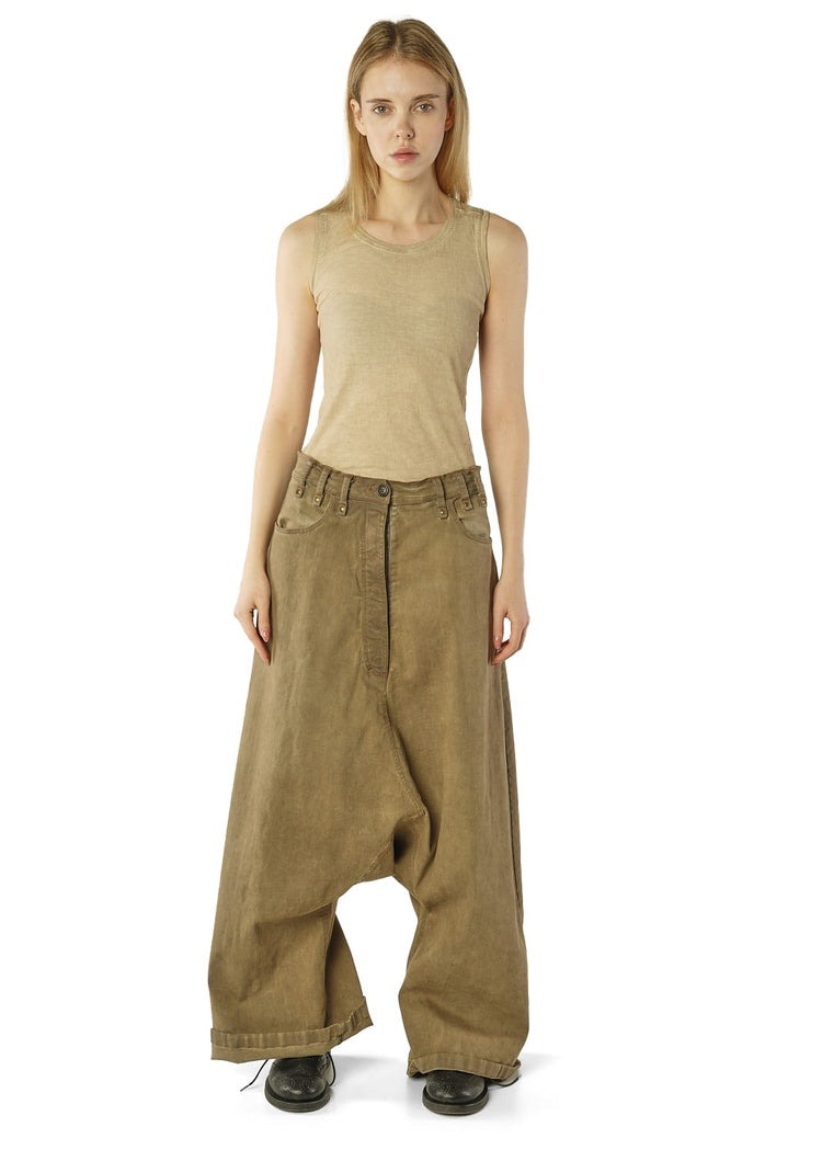 OVERSIZED DROP-CROTCH DENIM TROUSER