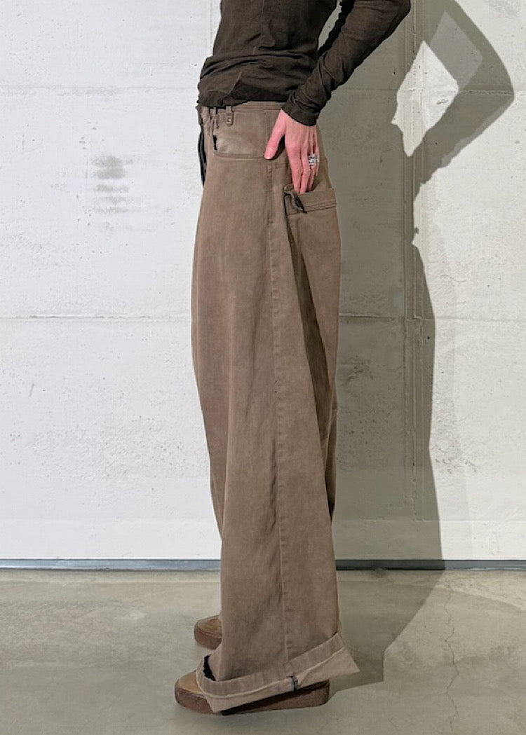 OVERSIZED DROP-CROTCH DENIM TROUSER