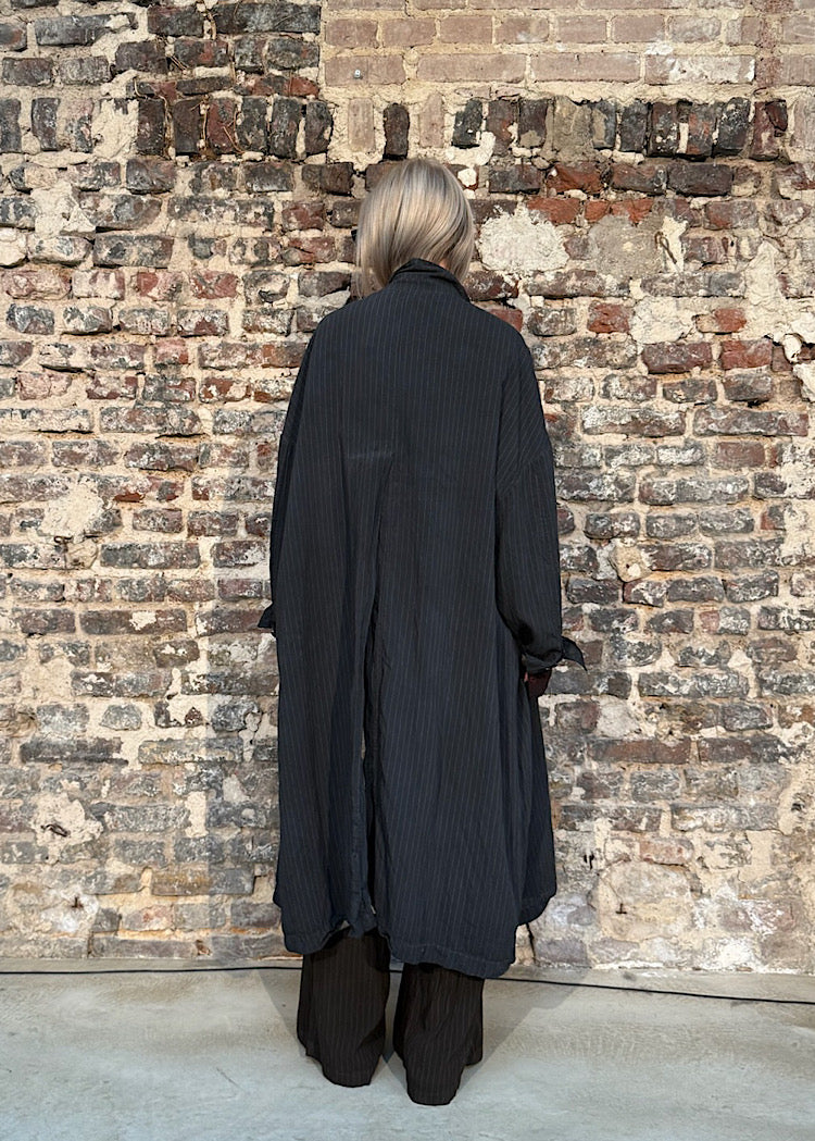 OVERSIZED VISCOSE-SILK COAT