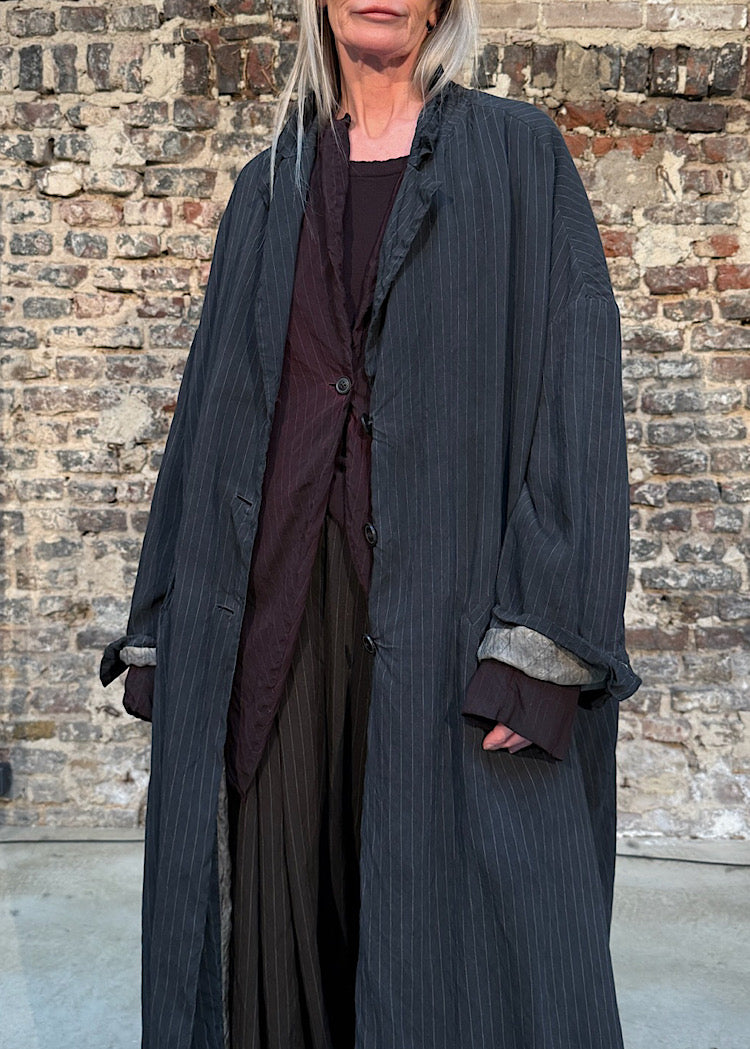OVERSIZED VISCOSE-SILK COAT