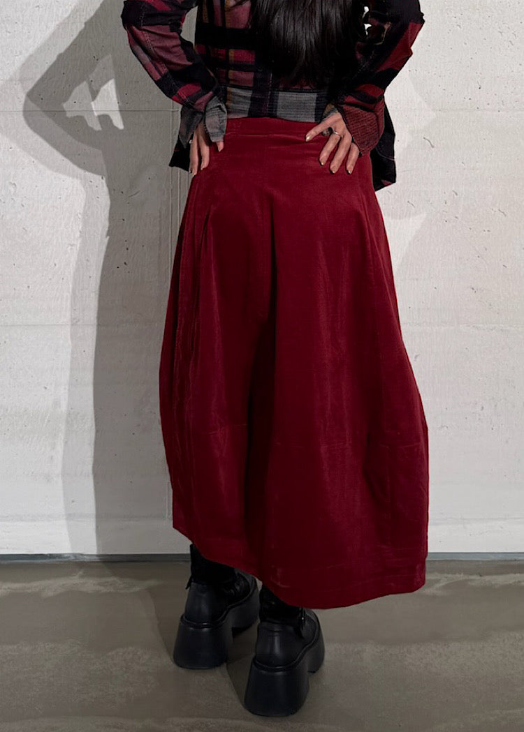 CL HERITAGE CHECK BALLOON SKIRT