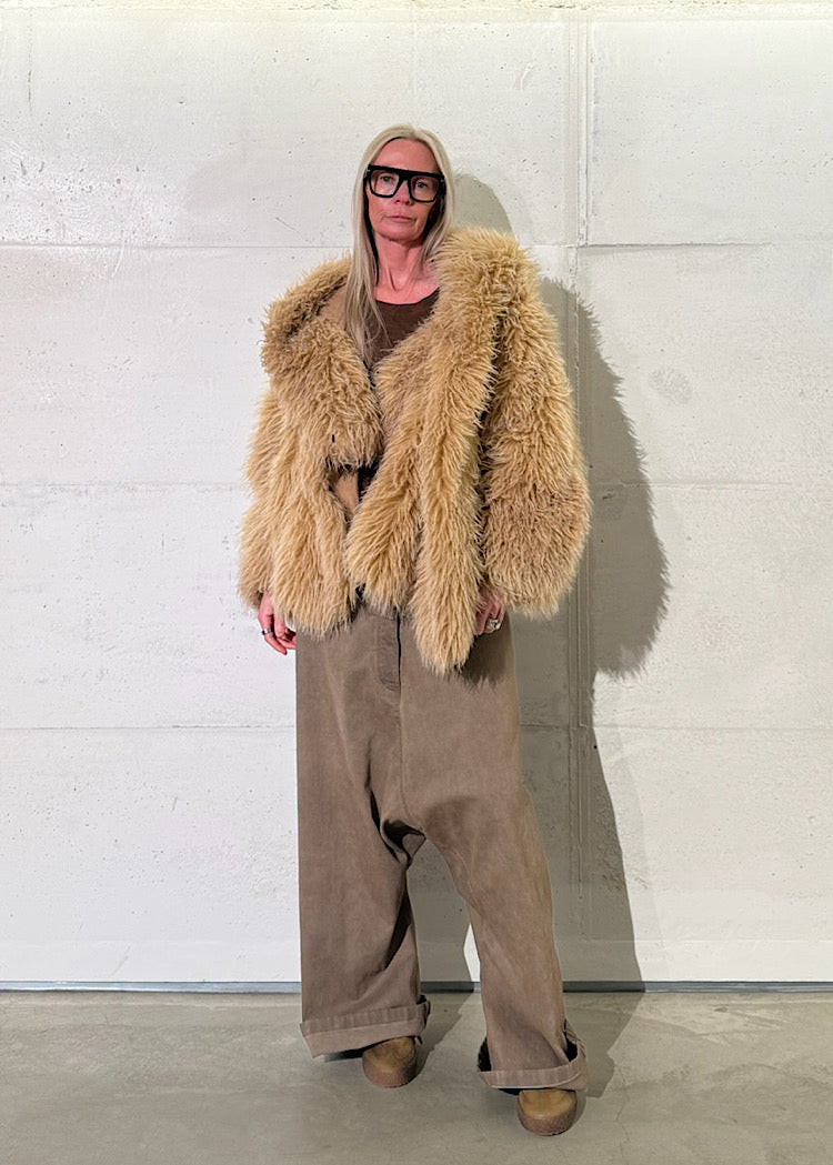OVERSIZED FAUX FUR JACKET
