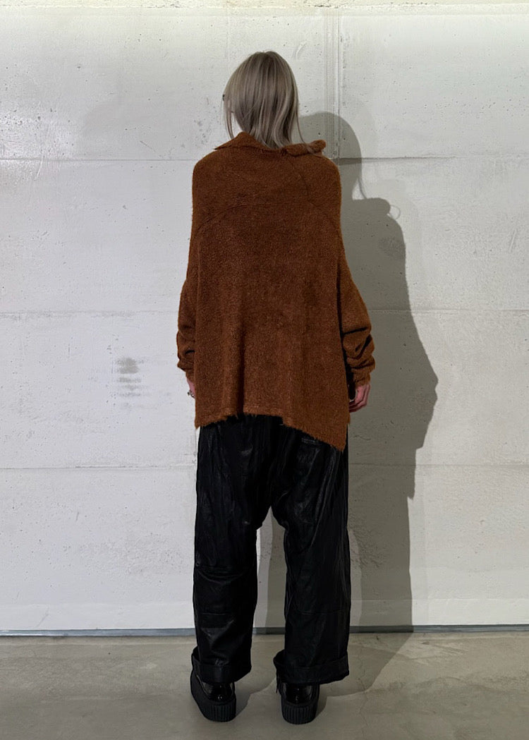 TUSSAH SILK KNIT PULLOVER