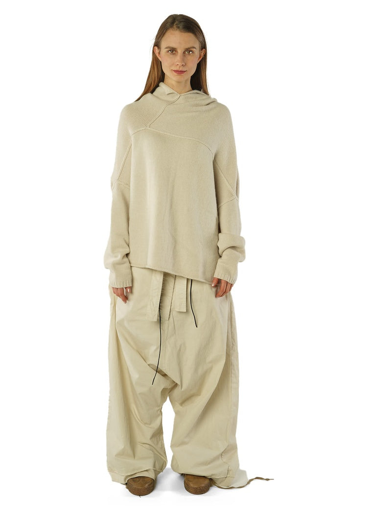 MERINO-YAK FUNNEL NECK PULLOVER