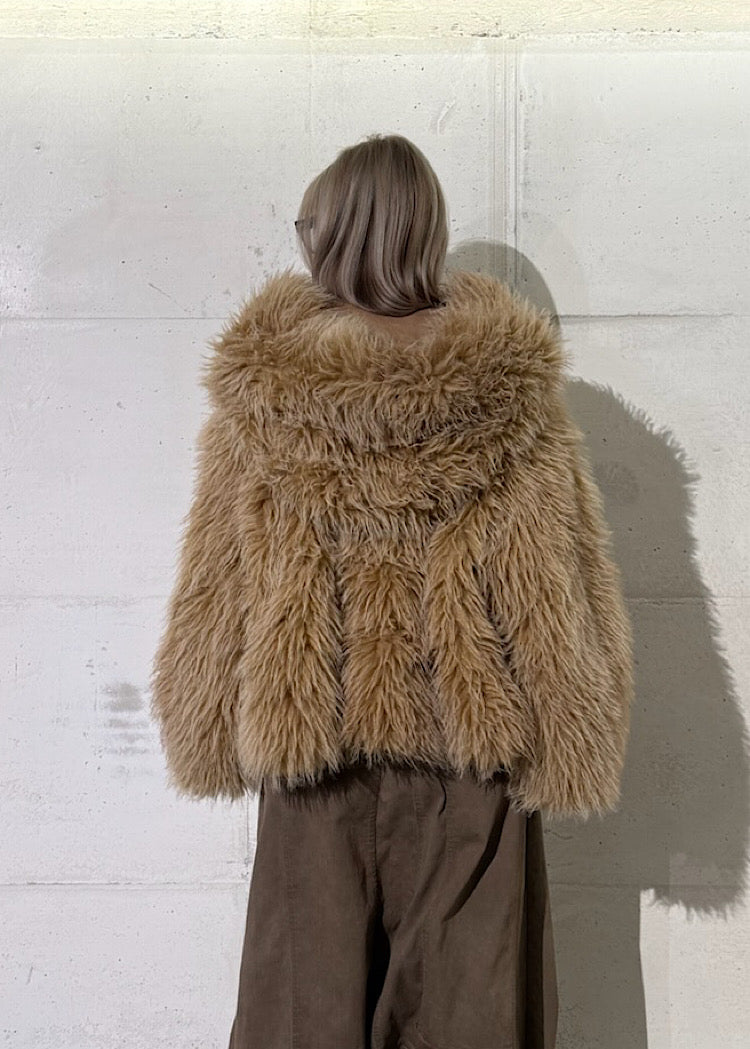 OVERSIZED FAUX FUR JACKET