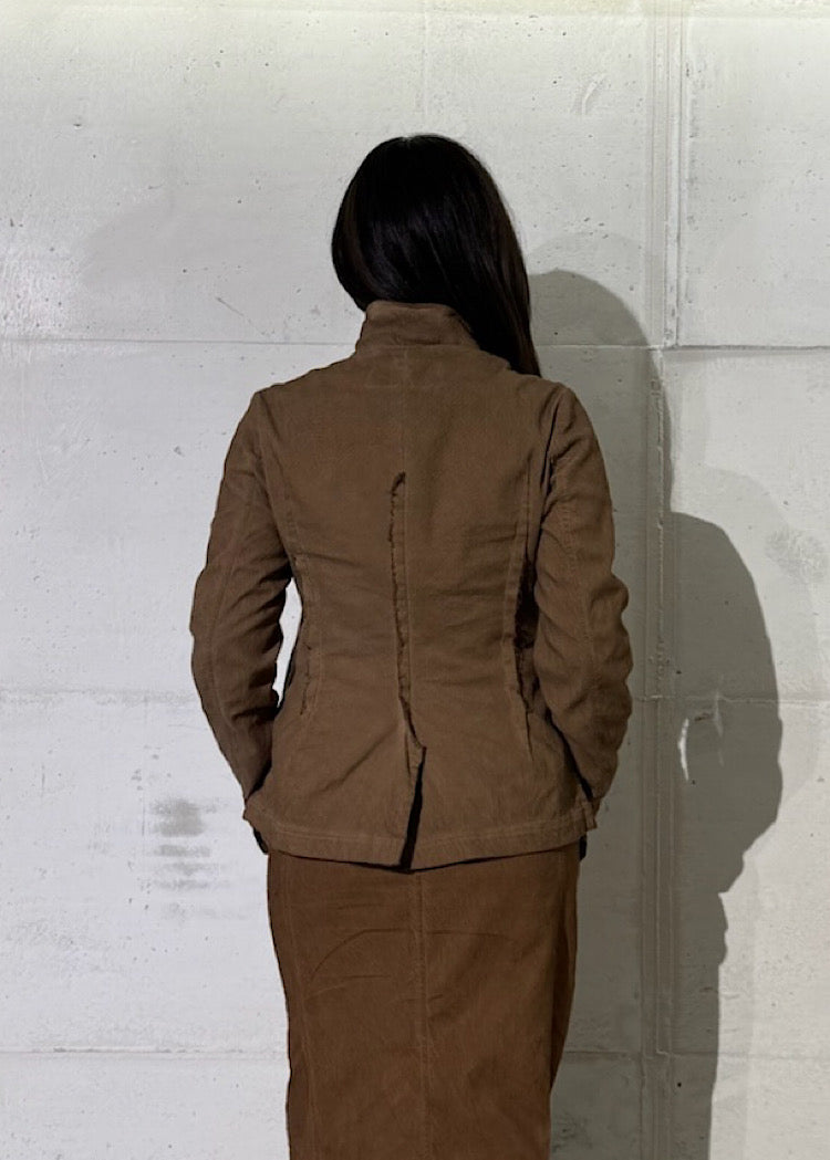 FITTED STRETCH-TWILL JACKET