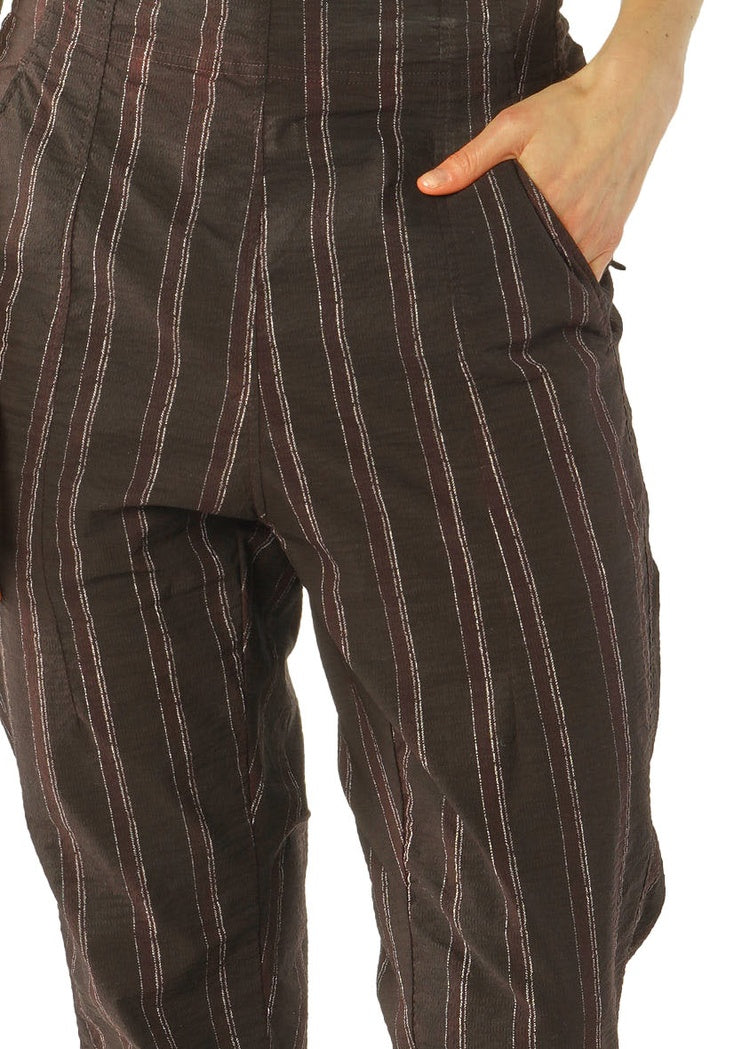 TAPERED PINSTRIPE STRETCH TROUSER