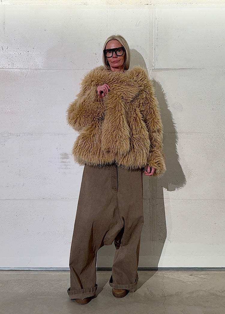 OVERSIZED FAUX FUR JACKET