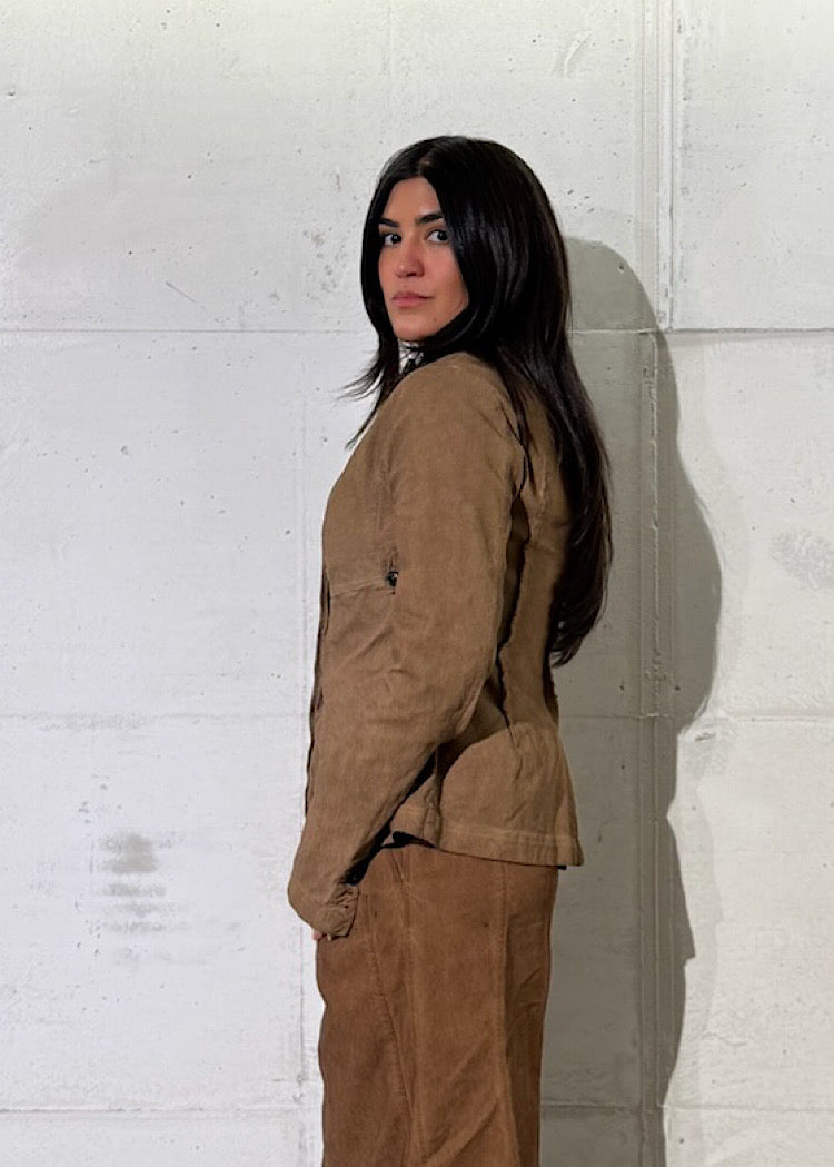 FITTED STRETCH-TWILL JACKET
