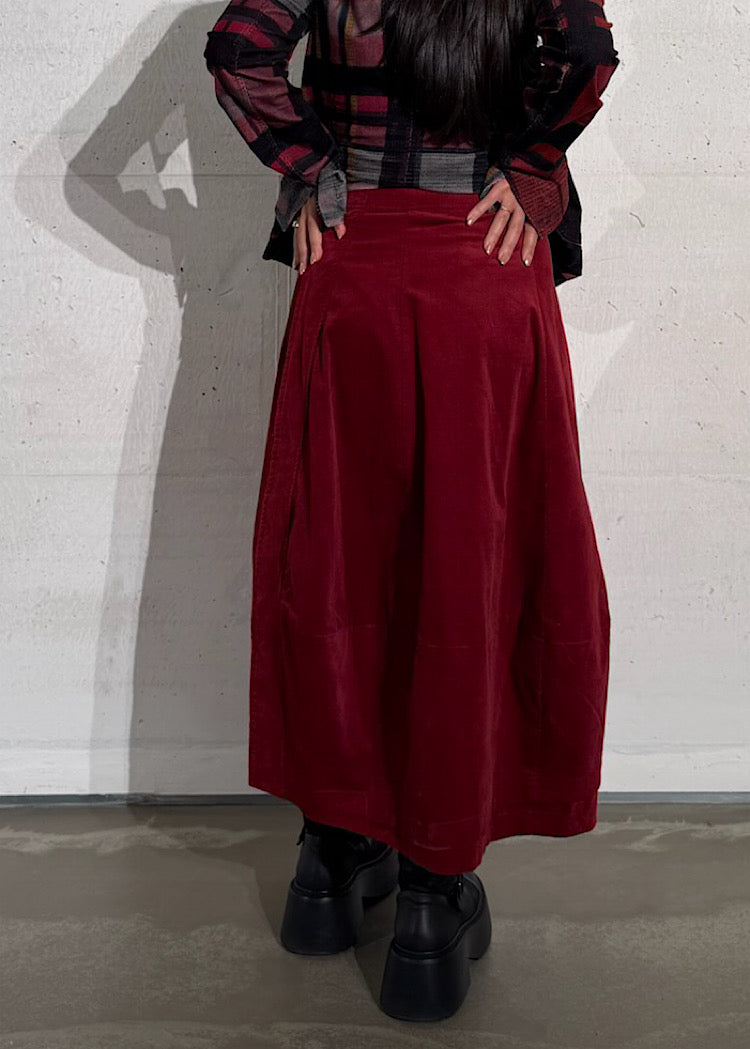 CL HERITAGE CHECK BALLOON SKIRT