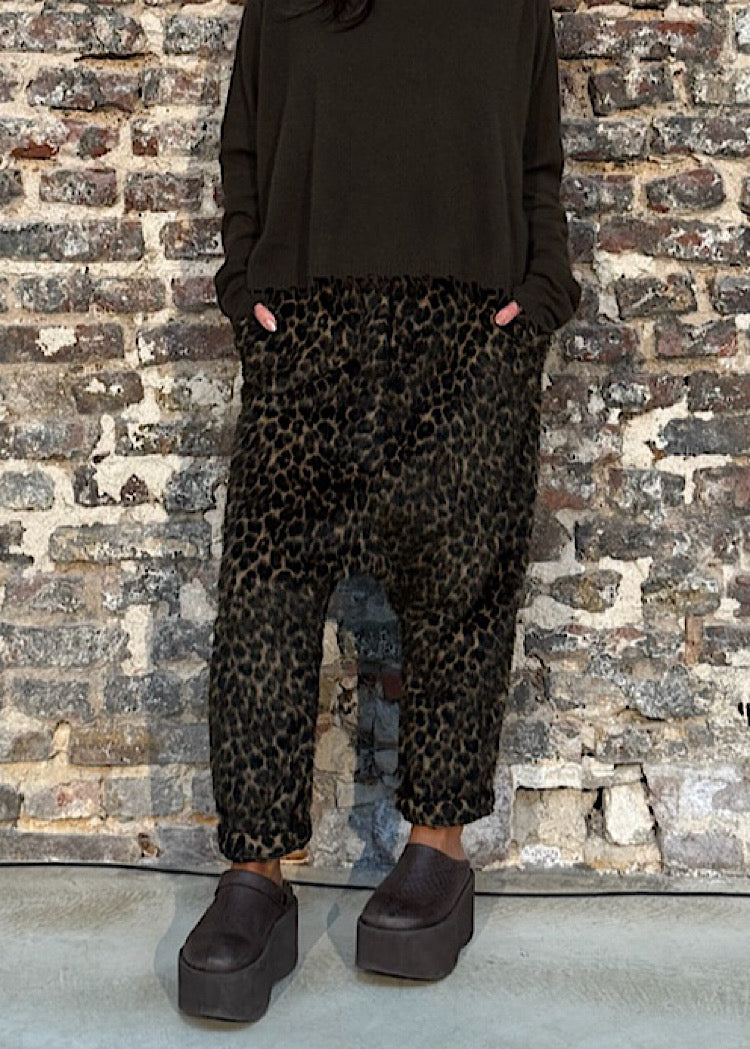 FAUX FUR LEO TROUSER