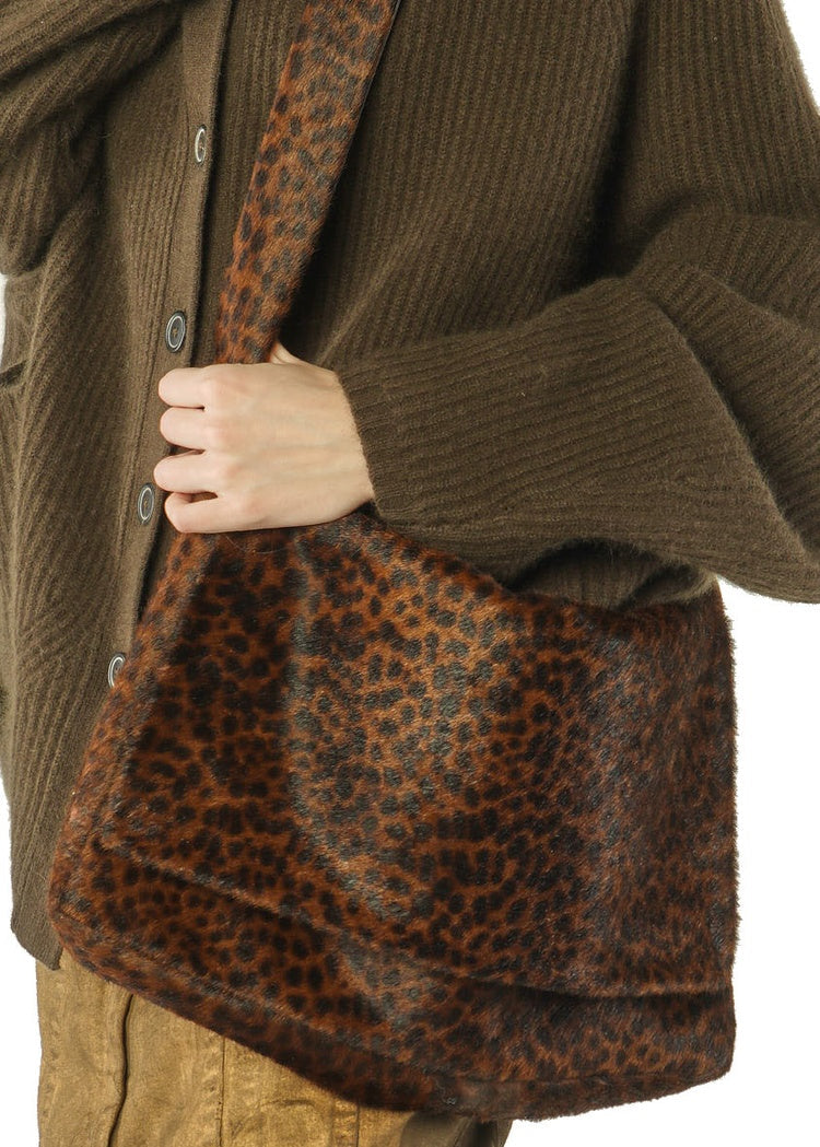 CL LEOPARD LEATHER CROSSBODY BAG