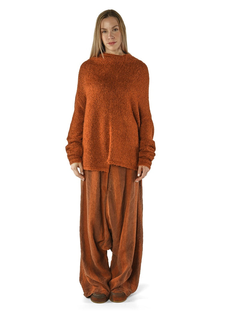 TUSSAH SILK KNIT PULLOVER