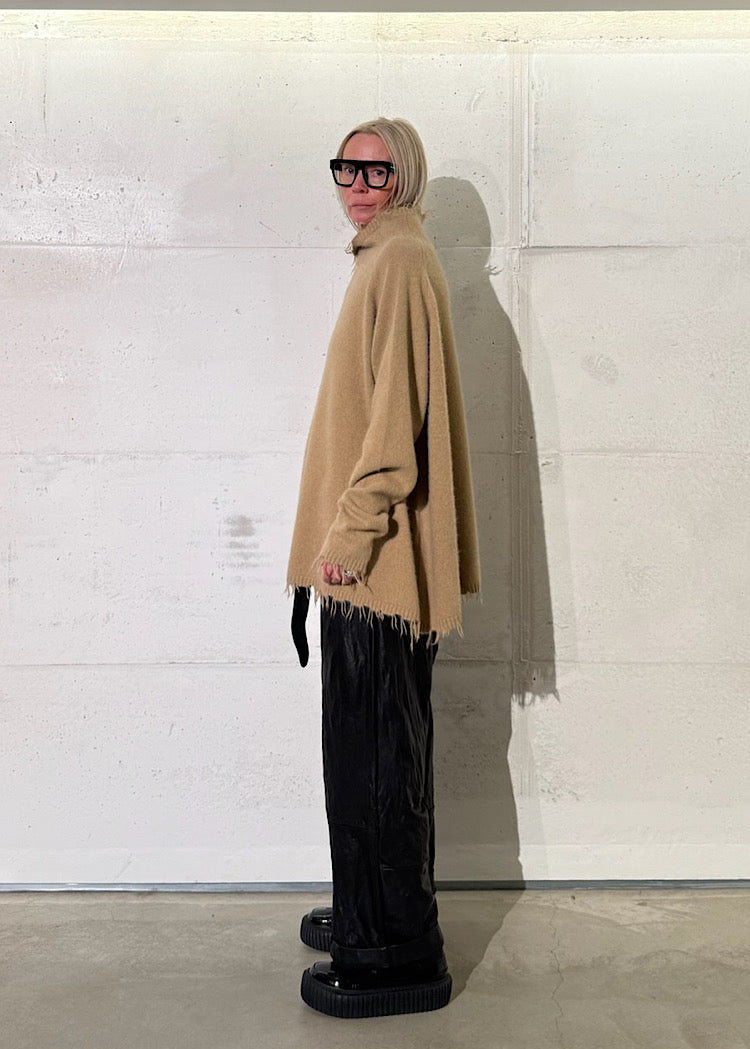 BRUSHED FOX-WOOL TUNIC