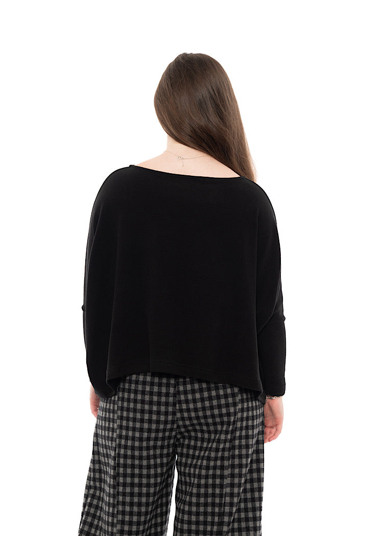 SIGNATURE COTTON-FLEECE KIRA PULLOVER