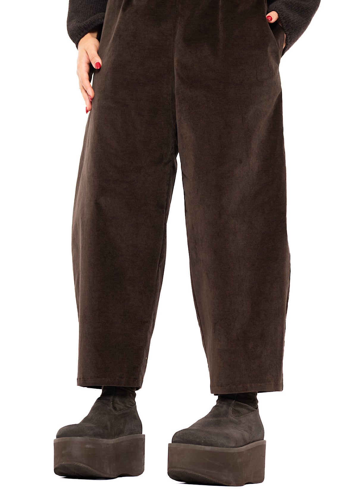 TAPERED VELVET FOSCO TROUSER