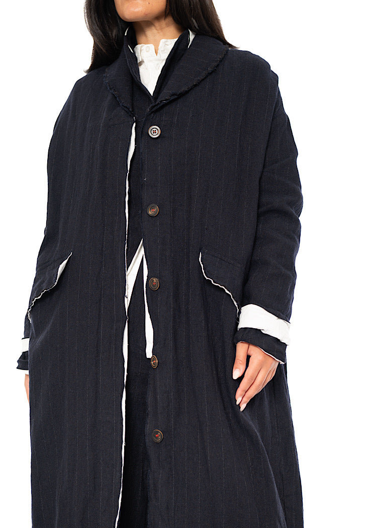 PINSTRIPE MARY COAT