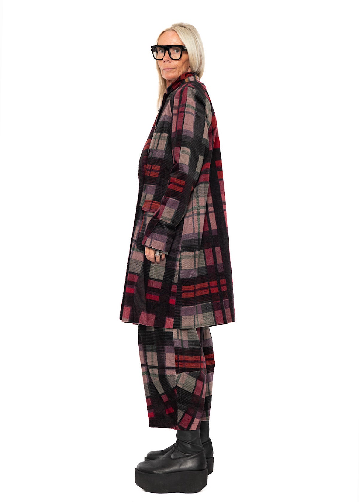 HERITAGE CHECK DOUBLE-BREASTED COAT