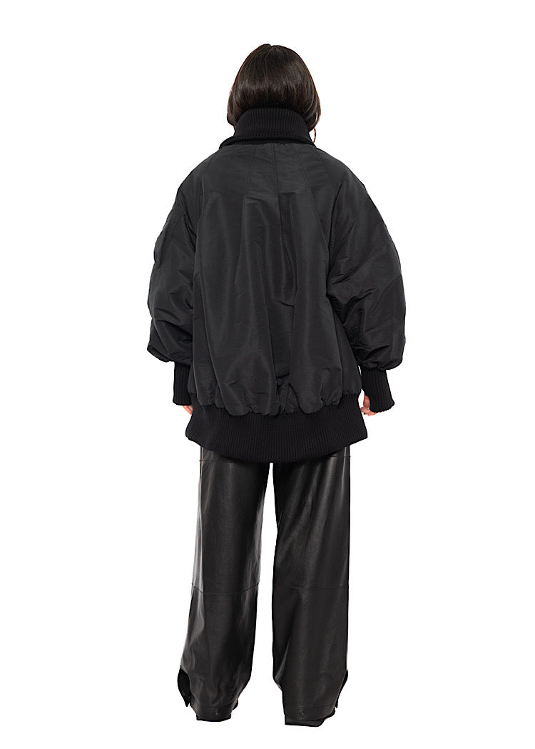 OVERSIZED PADDED BOMBER JACKET