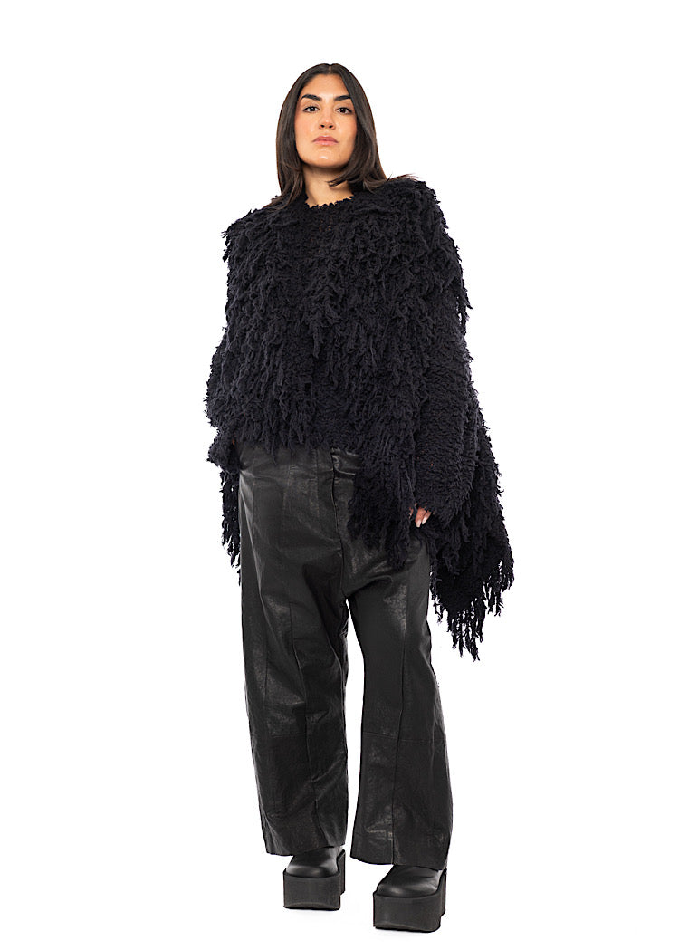 TEXTURED WOOL BLEND GILET
