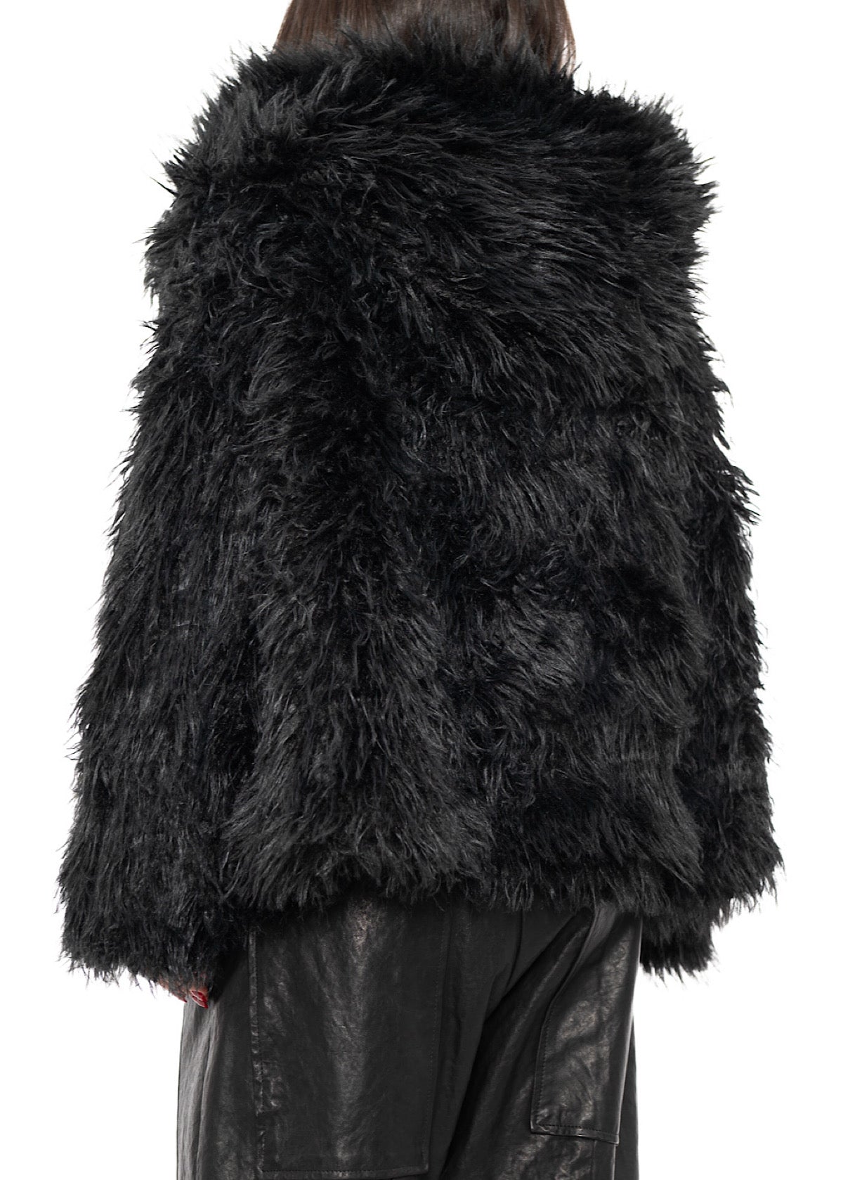 OVERSIZED FAUX FUR JACKET