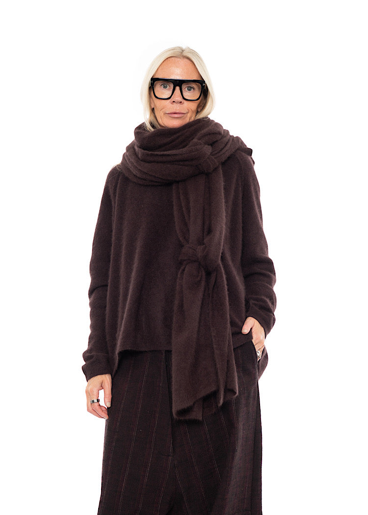 SIGNATURE RACCOON HAIR SCARF