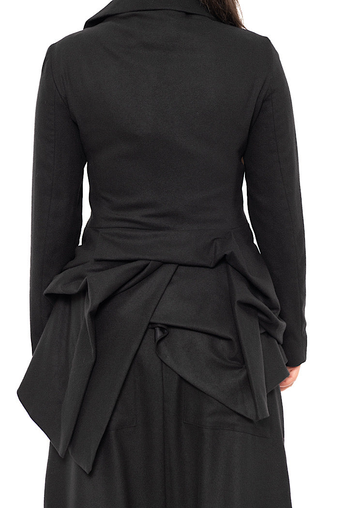 ASYMMETRIC TAILORED WOOL JACKET