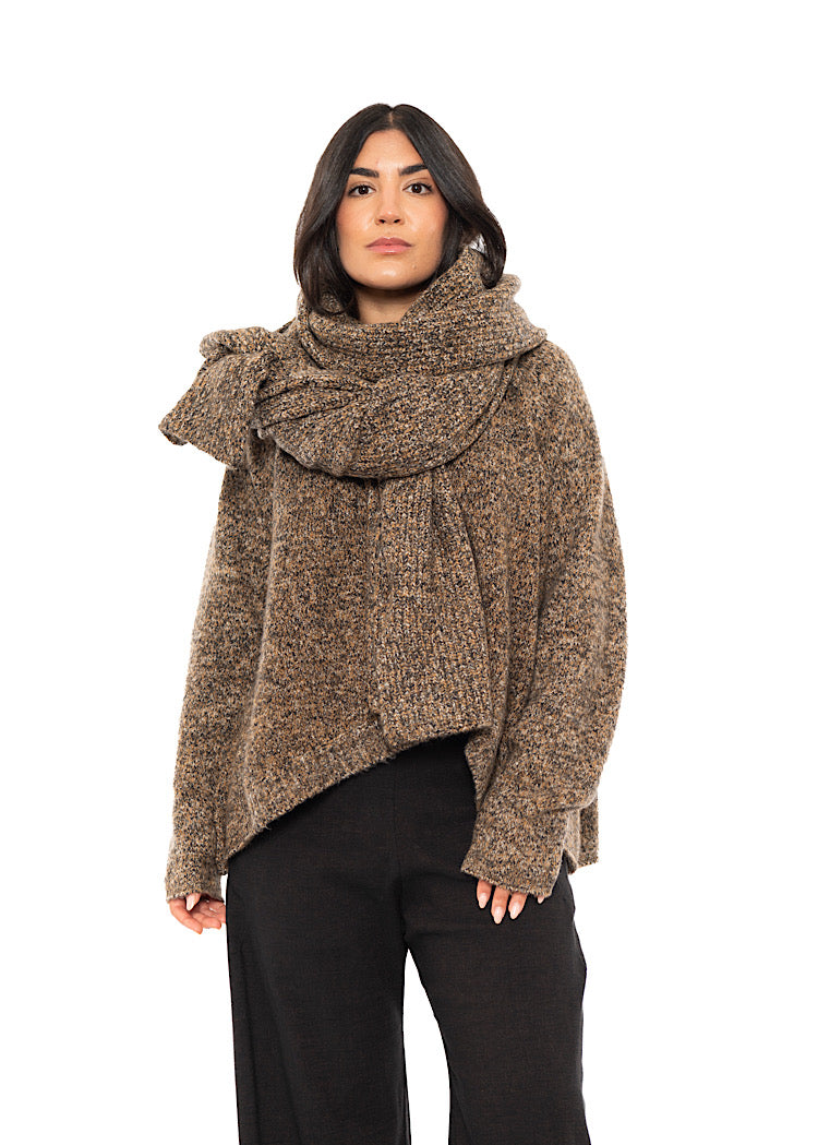 MÉLANGE KNITTED SCARF