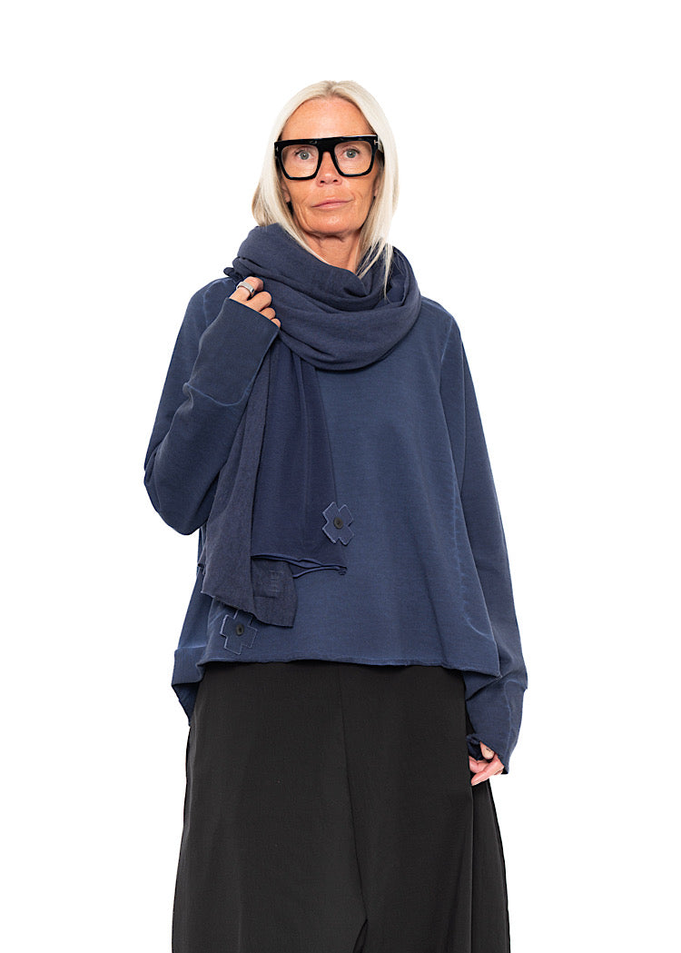 MESH OVERLAY SCARF