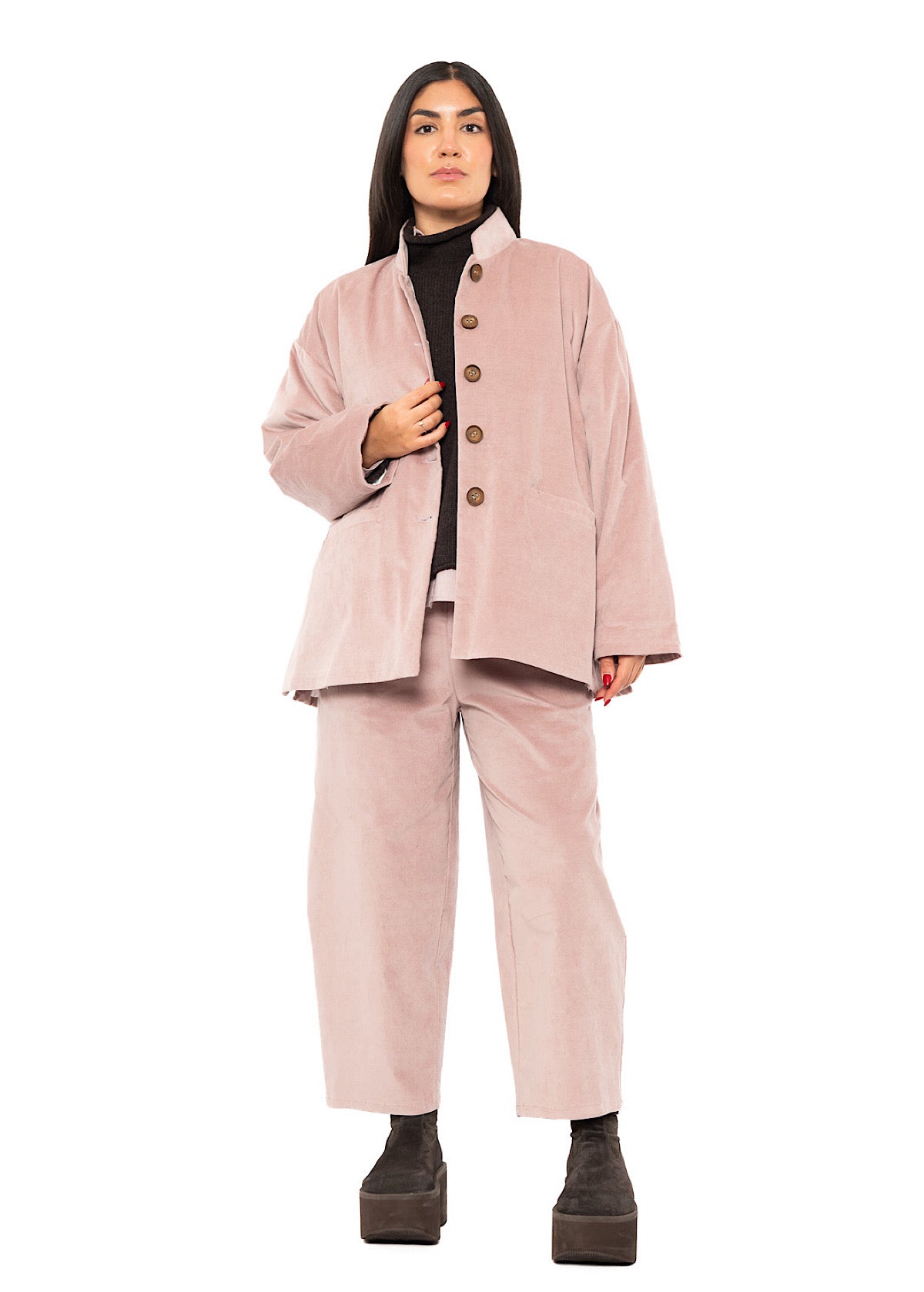 RELAXED VELVET EVELINE JACKET