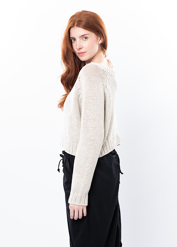 SORT AARHUS CROPPED KNIT