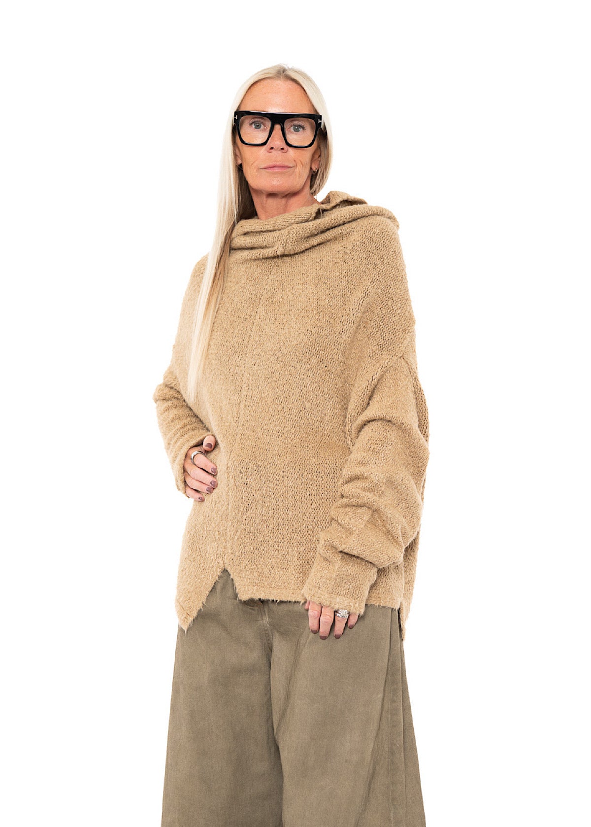 RELAXED SILK KNIT PULLOVER
