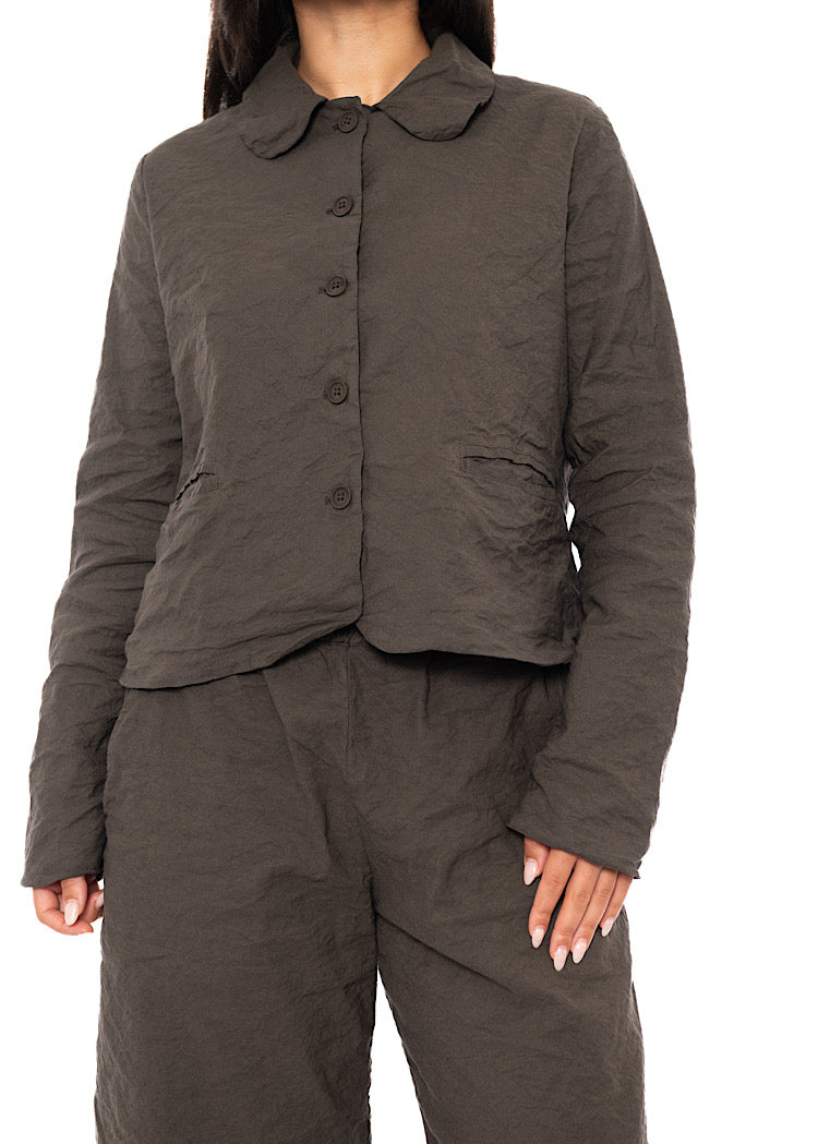 SIGNATURE CRINKLE BOXY JACKET