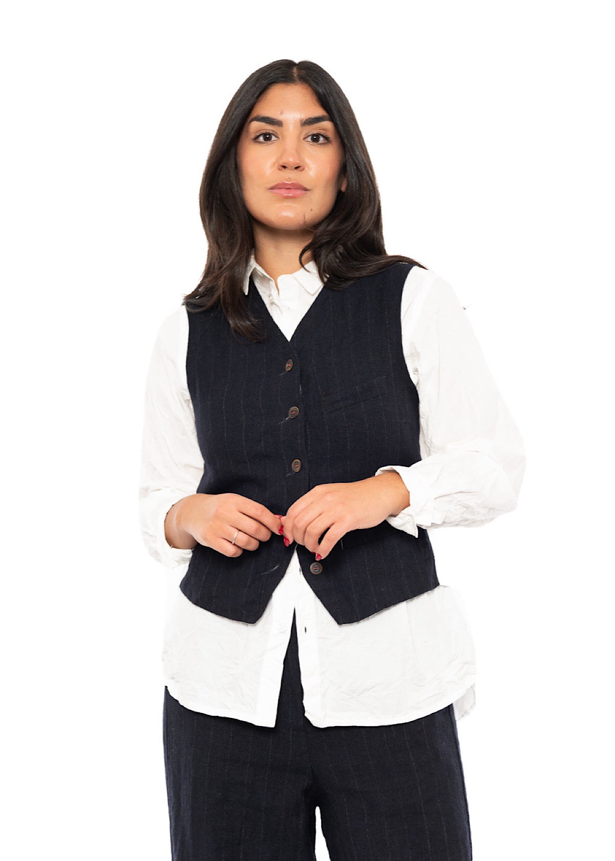 PINSTRIPE GINETTE WAISTCOAT