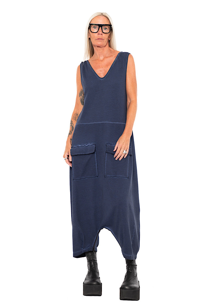 REVERSIBLE DROP-CROTCH OVERALL