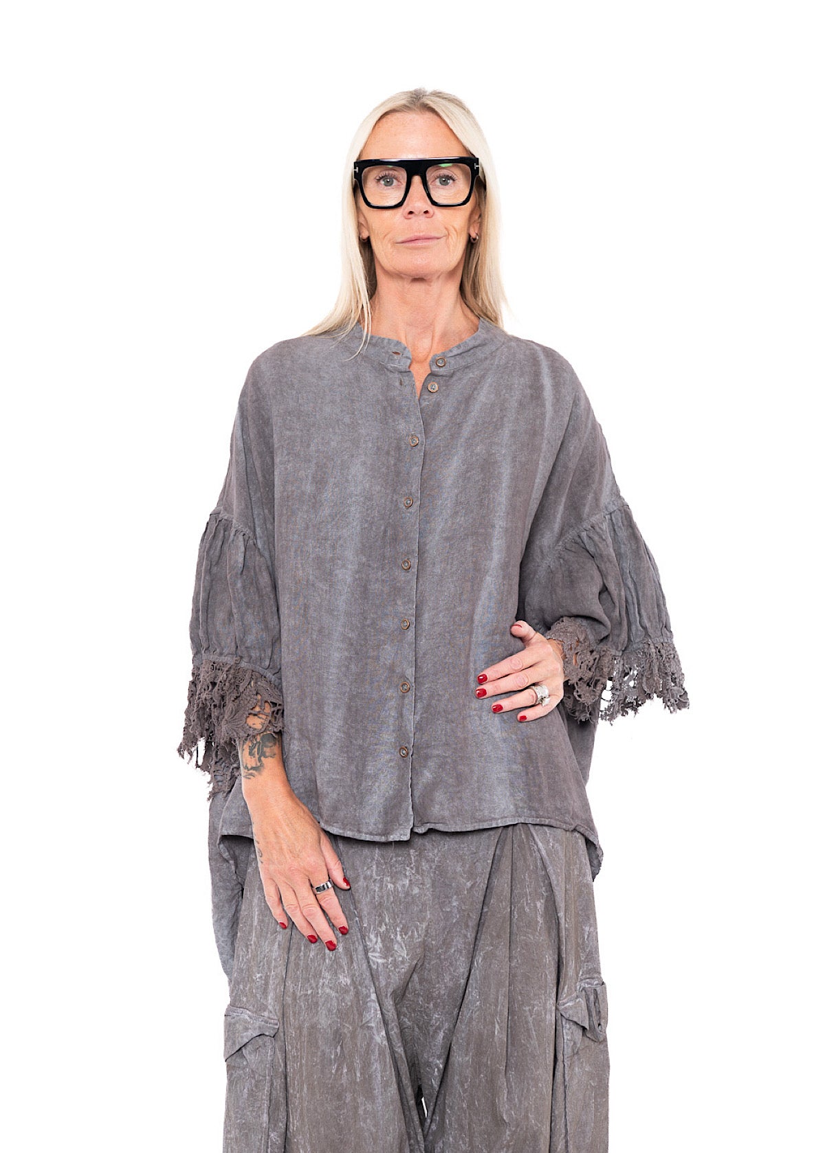 RUNDHOLZ DIP BLOUSE