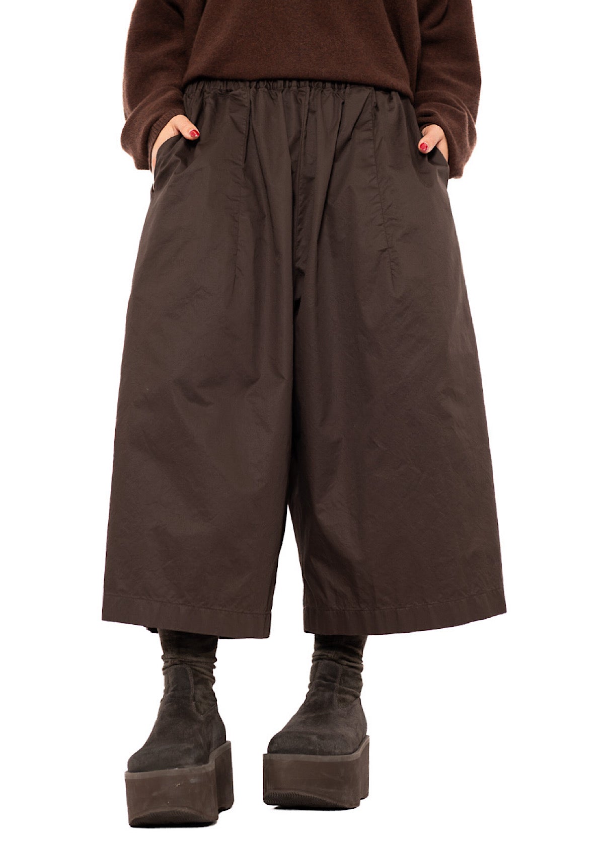 CROPPED WIDE LEG TROUSER