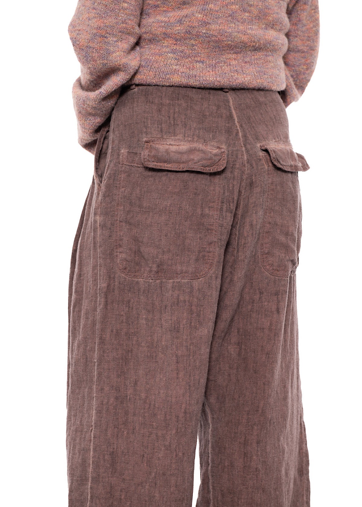 WINTER LINEN WIDE-LEG TROUSER