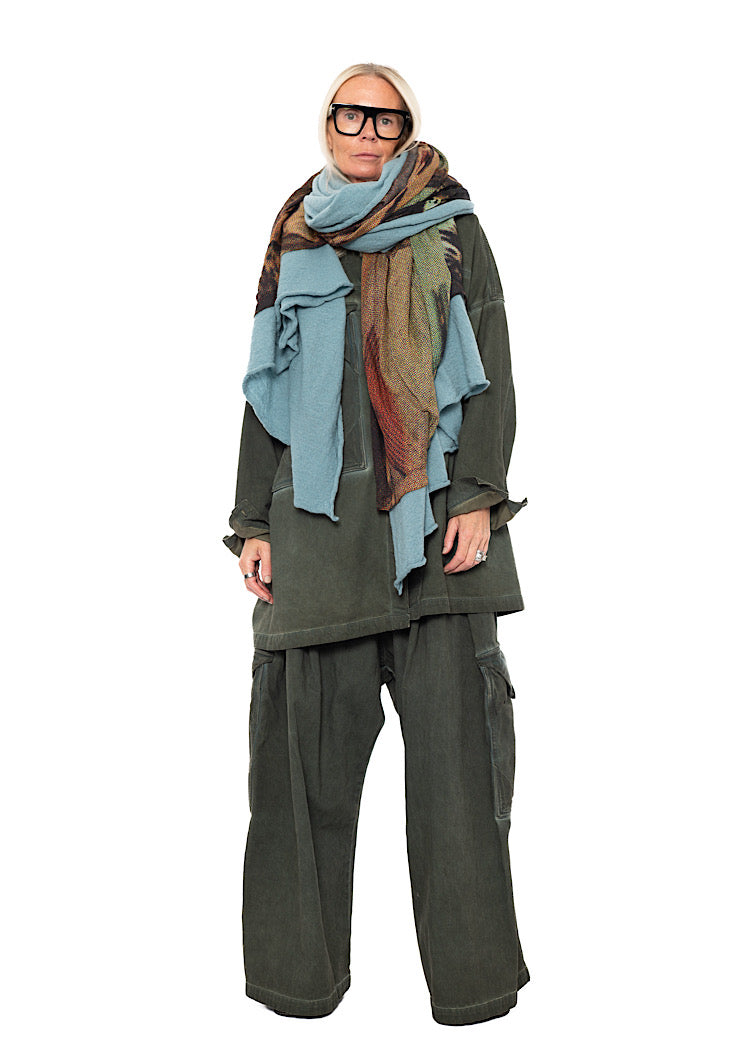 RUNDHOLZ DIP KNITTED SCARF