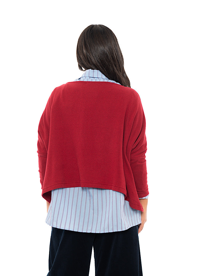 SIGNATURE COTTON-FLEECE KIRA PULLOVER