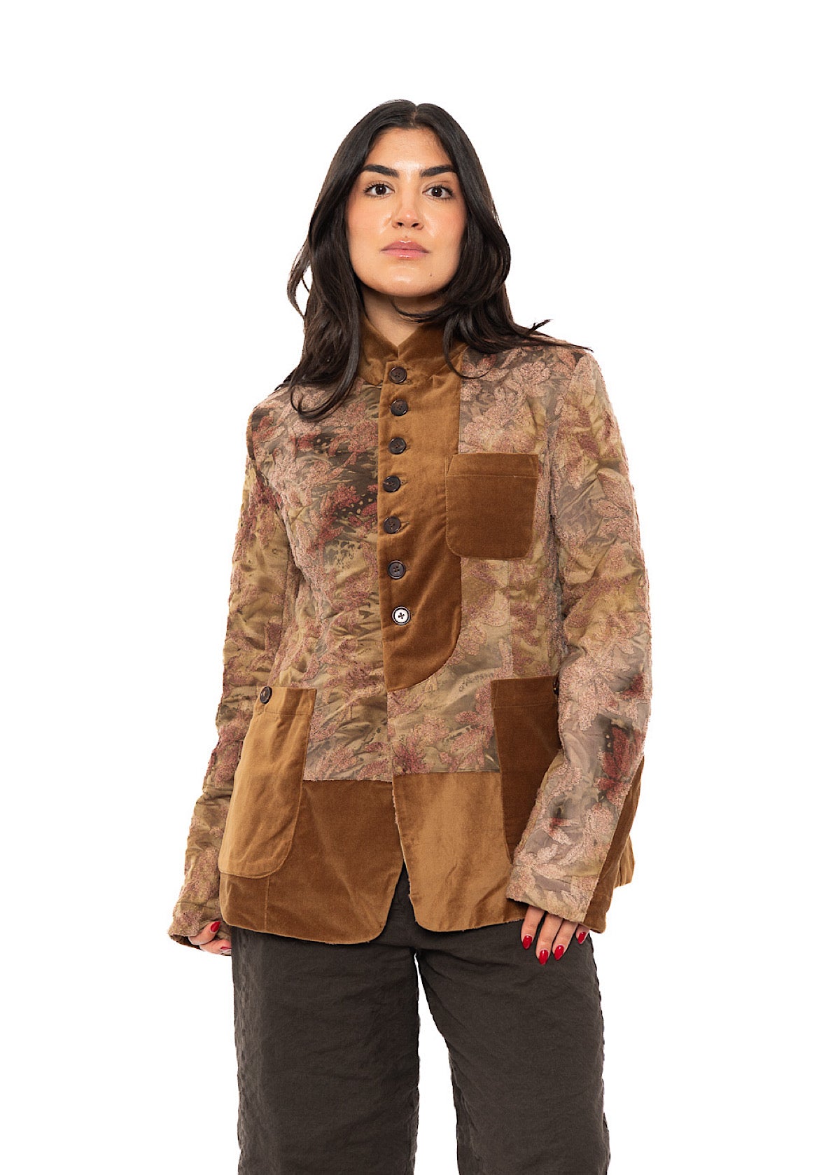 TEXTURED STRAIGHT-CUT JACKET