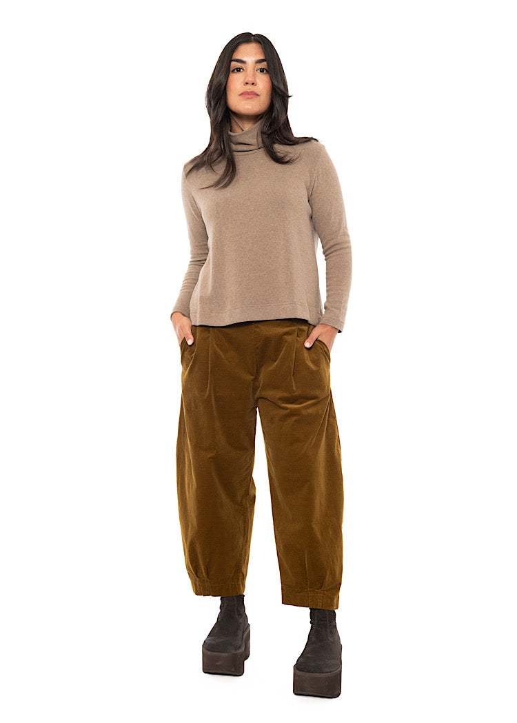 COTTON-FLEECE LYDIA PULLOVER