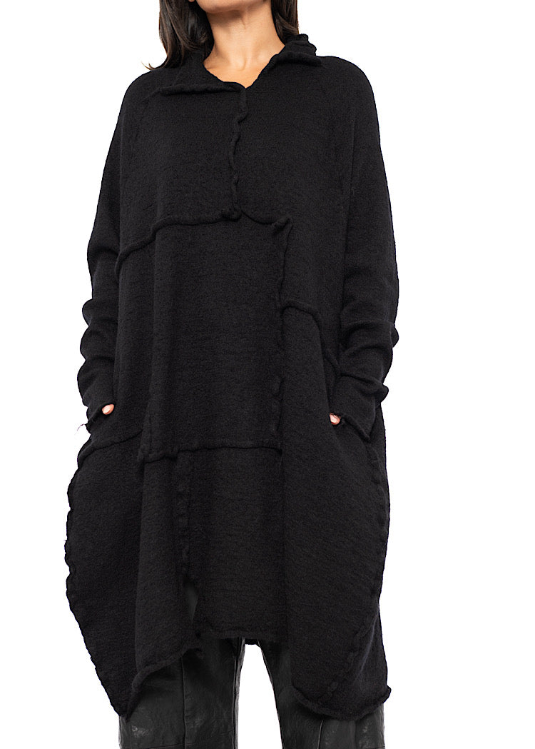 OVERSIZED WOOL KNITTED DRESS