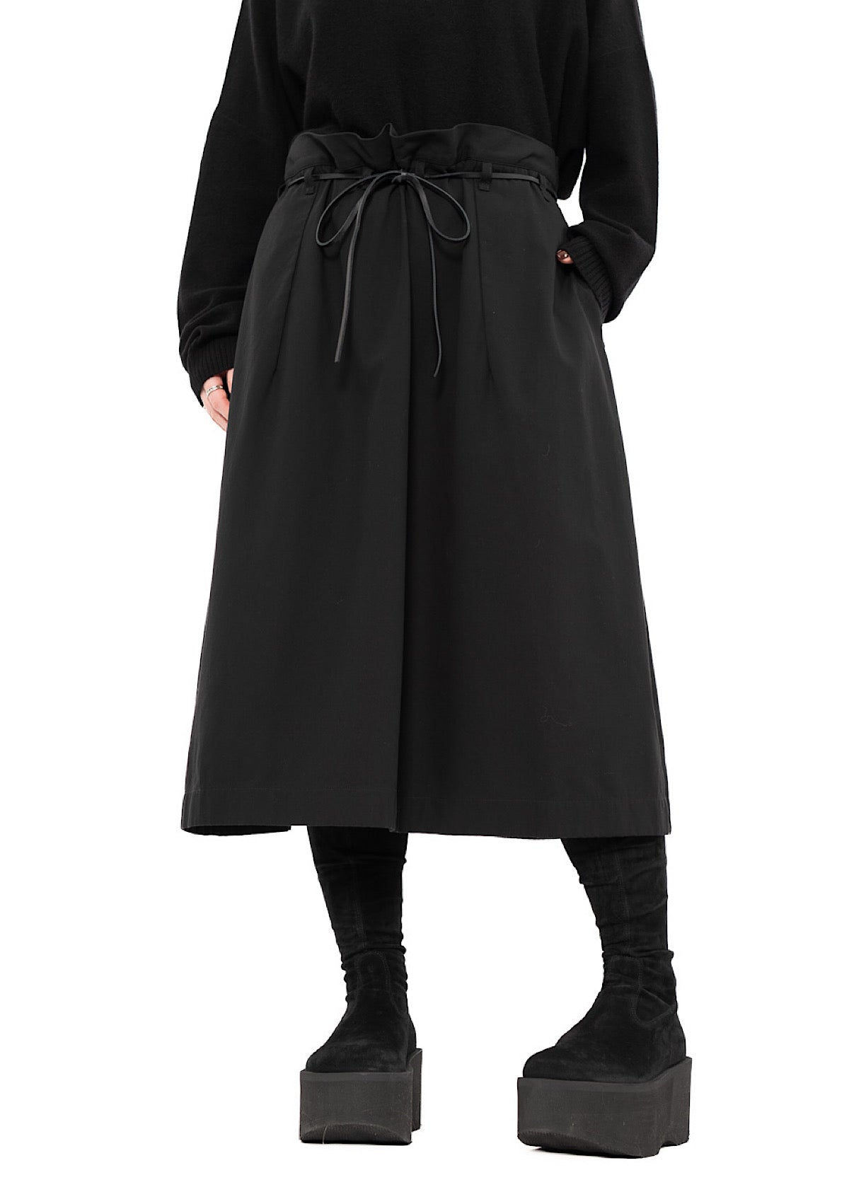 CROPPED COTTON SKIRT
