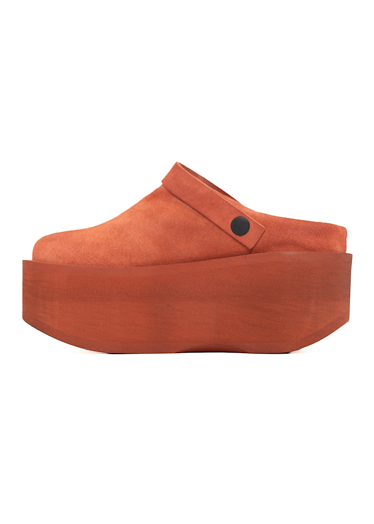 SUEDE PLATFORM CLOG