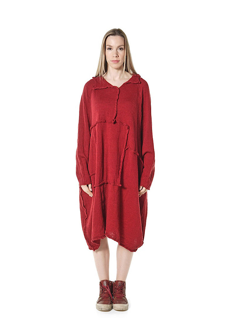 OVERSIZED WOOL KNITTED DRESS *BLACK* (Shown in LAVA)