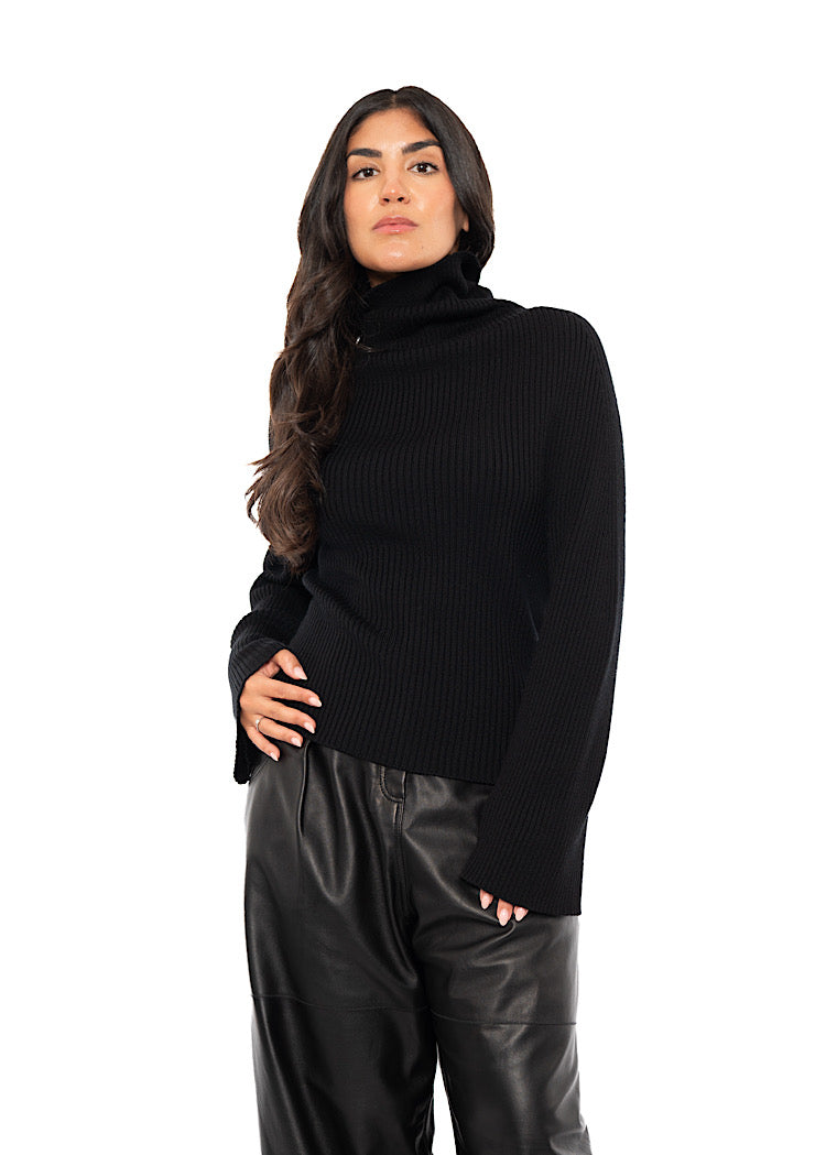 MERINO WOOL KNITTED PULLOVER