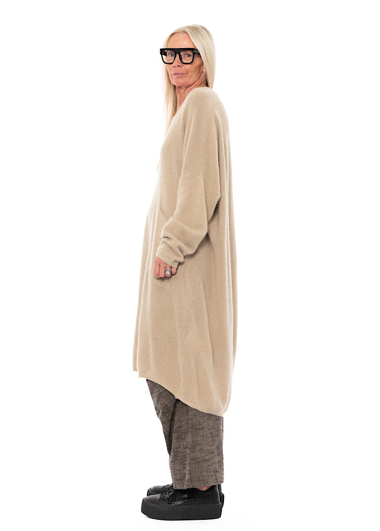 SIGNATURE RACCOON HAIR KNITTED TUNIC