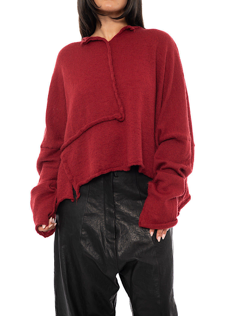 BOILED WOOL KNITTED PULLOVER