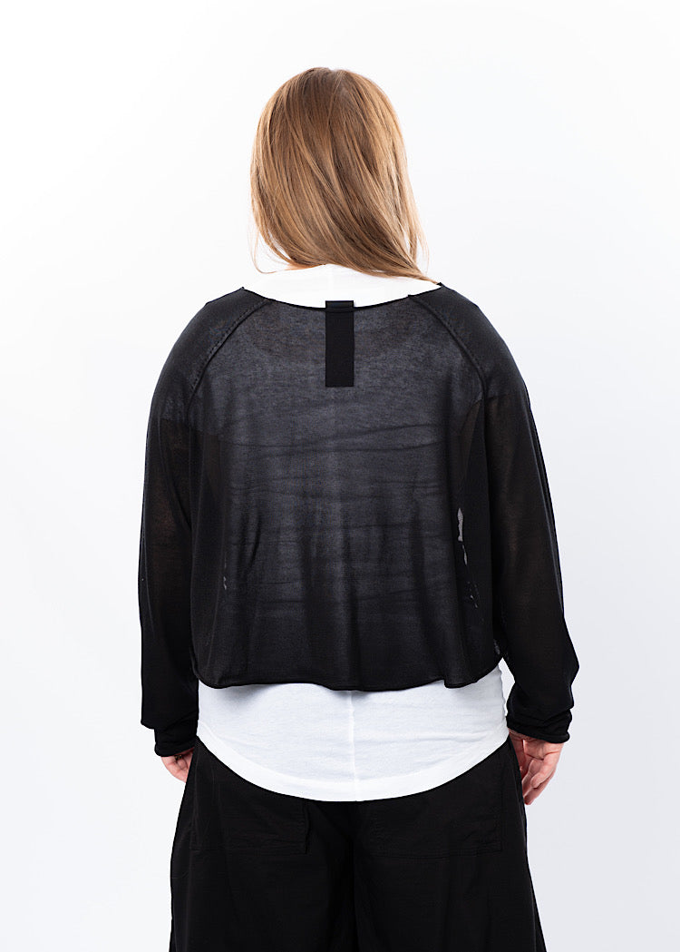 RUNDHOLZ BLACK LABEL CROPPED CARDIGAN